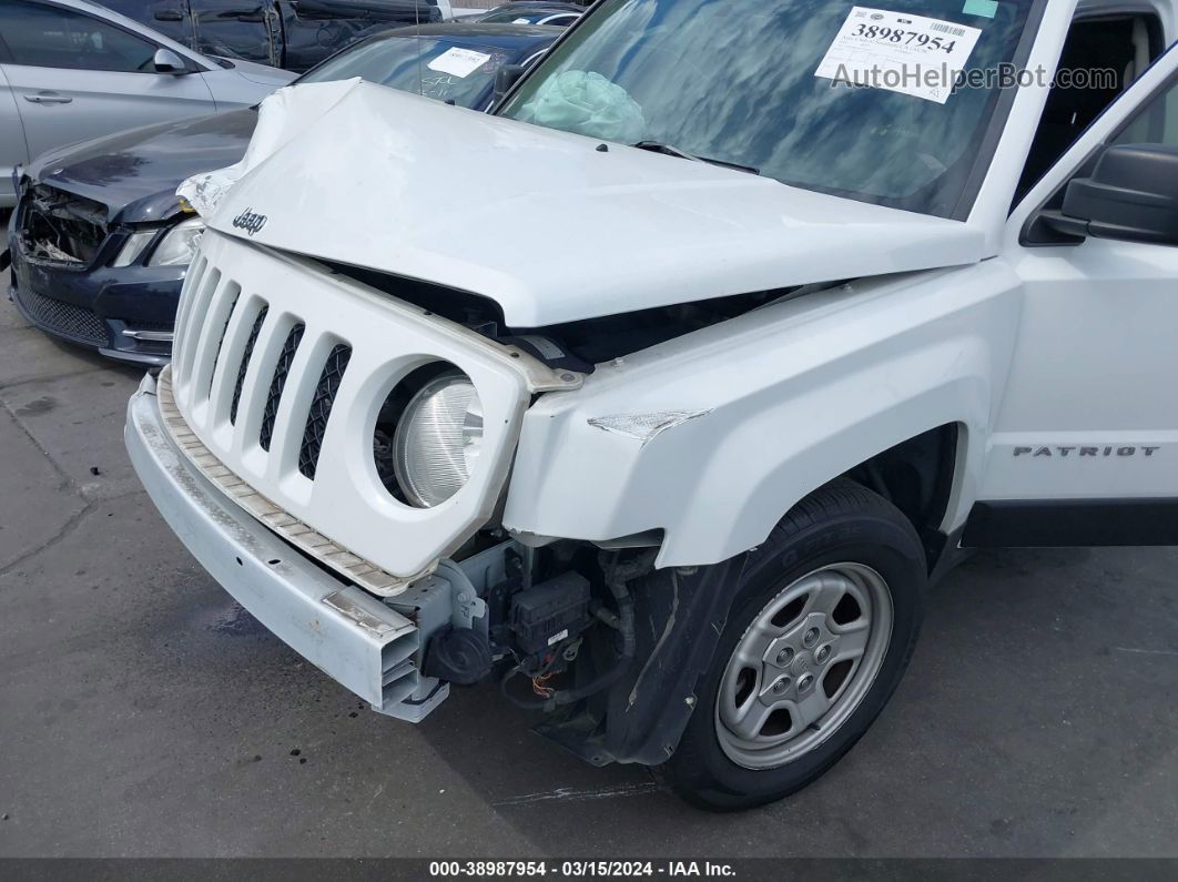 2016 Jeep Patriot Sport White vin: 1C4NJPBA0GD769554