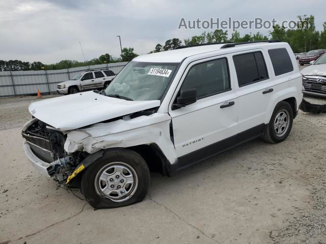 2014 Jeep Patriot Sport White vin: 1C4NJPBA1ED752999