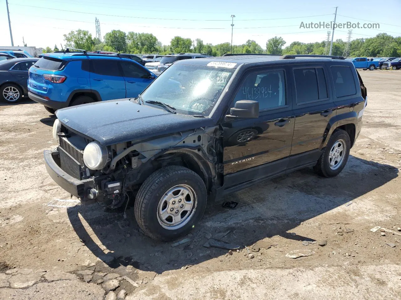 2014 Jeep Patriot Sport Черный vin: 1C4NJPBA1ED789406