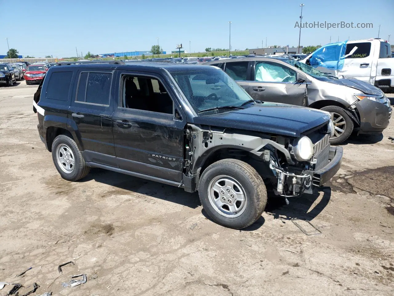 2014 Jeep Patriot Sport Черный vin: 1C4NJPBA1ED789406