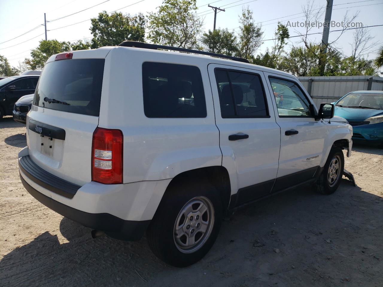 2016 Jeep Patriot Sport White vin: 1C4NJPBA1GD676073