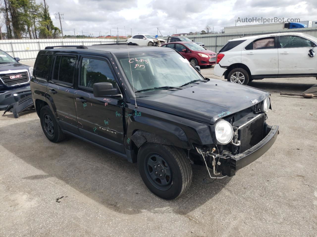 2016 Jeep Patriot Sport Black vin: 1C4NJPBA1GD676140