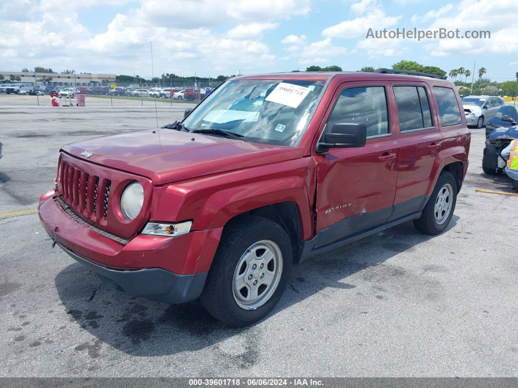 2014 Jeep Patriot Sport Burgundy vin: 1C4NJPBA2ED502235