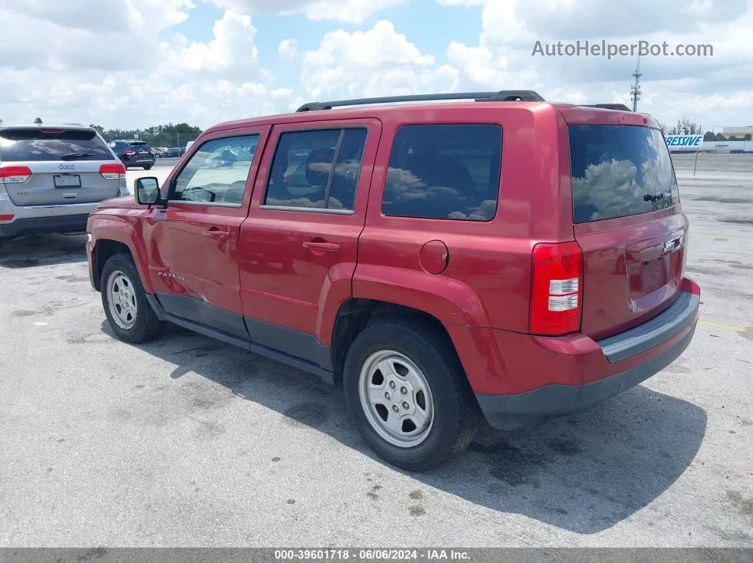 2014 Jeep Patriot Sport Burgundy vin: 1C4NJPBA2ED502235