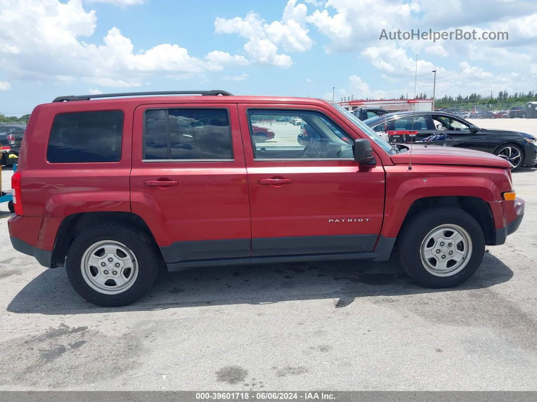 2014 Jeep Patriot Sport Burgundy vin: 1C4NJPBA2ED502235