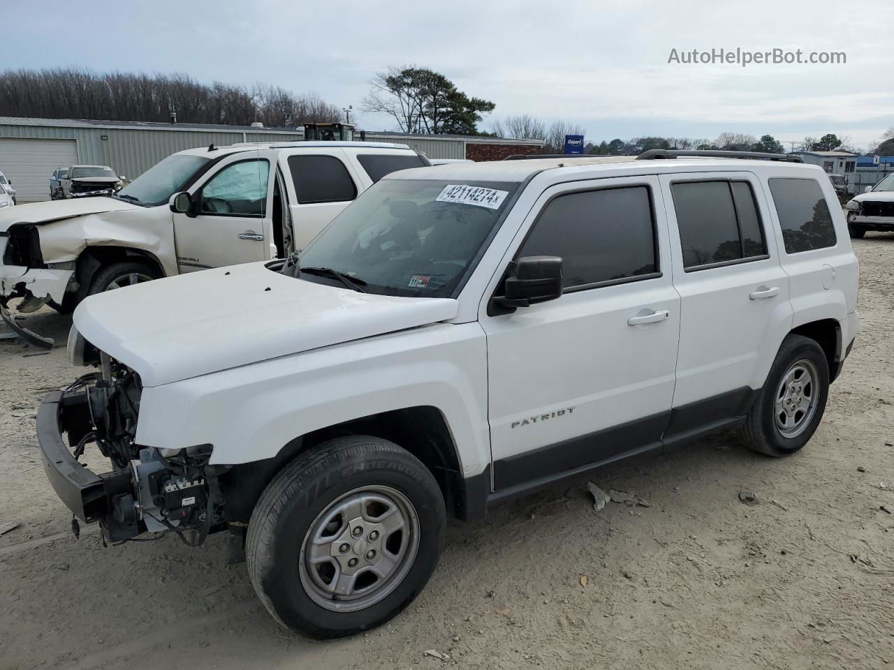 2016 Jeep Patriot Sport White vin: 1C4NJPBA2GD621938