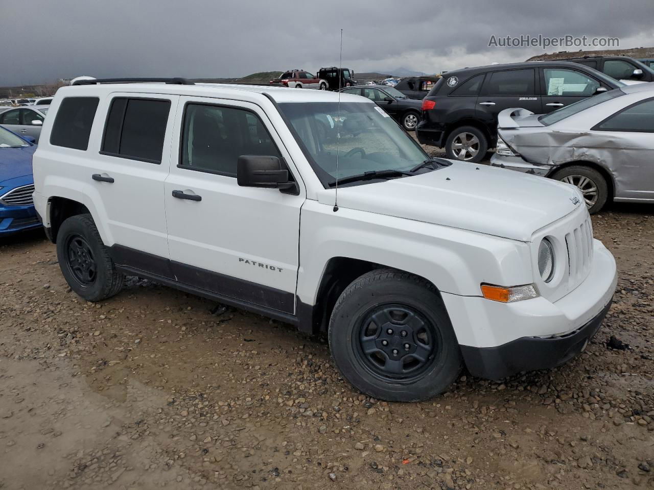 2016 Jeep Patriot Sport White vin: 1C4NJPBA2GD716631