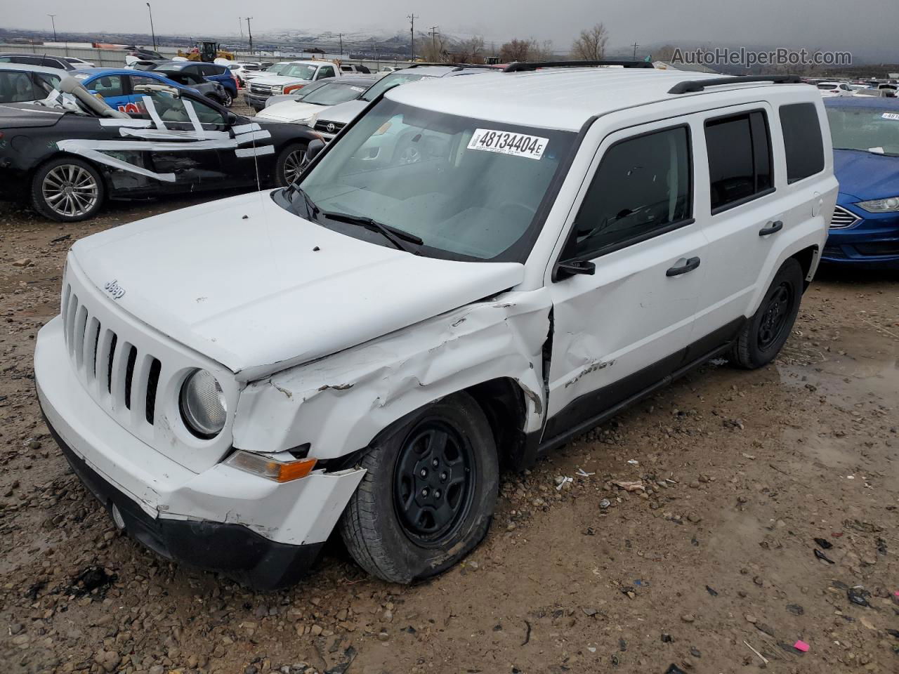 2016 Jeep Patriot Sport White vin: 1C4NJPBA2GD716631