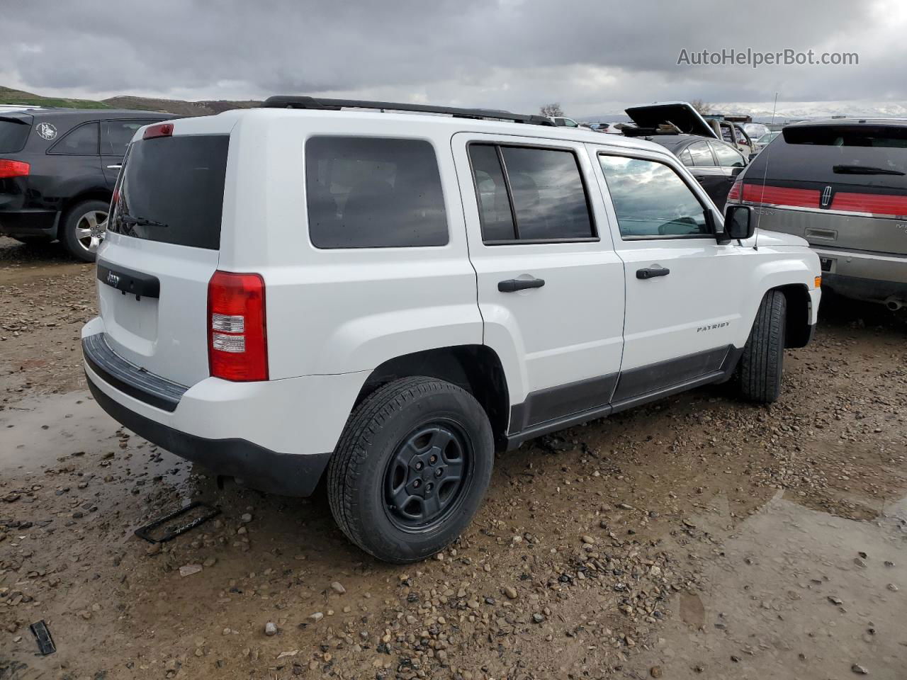 2016 Jeep Patriot Sport White vin: 1C4NJPBA2GD716631