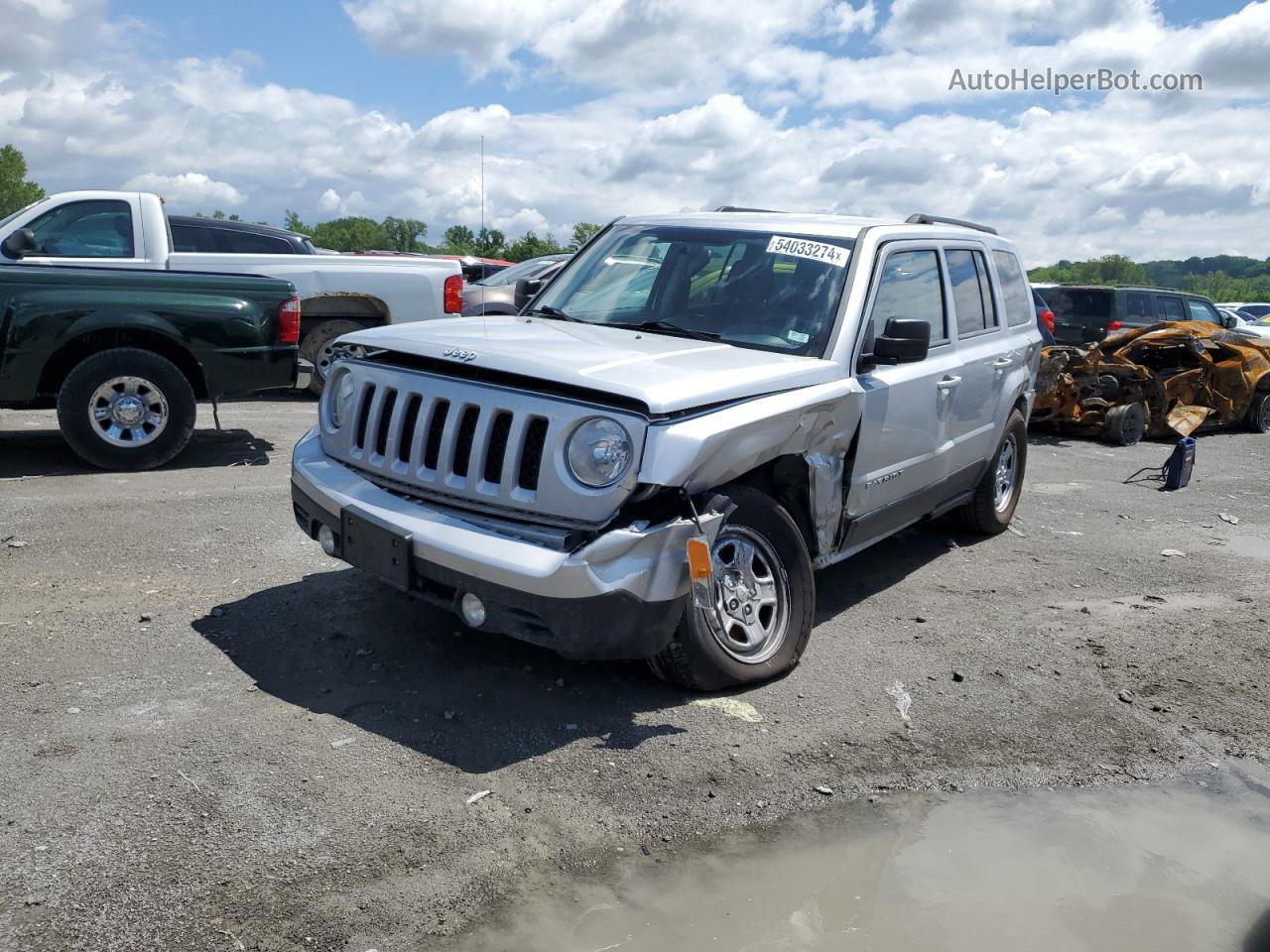 2014 Jeep Patriot Sport Silver vin: 1C4NJPBA3ED568471