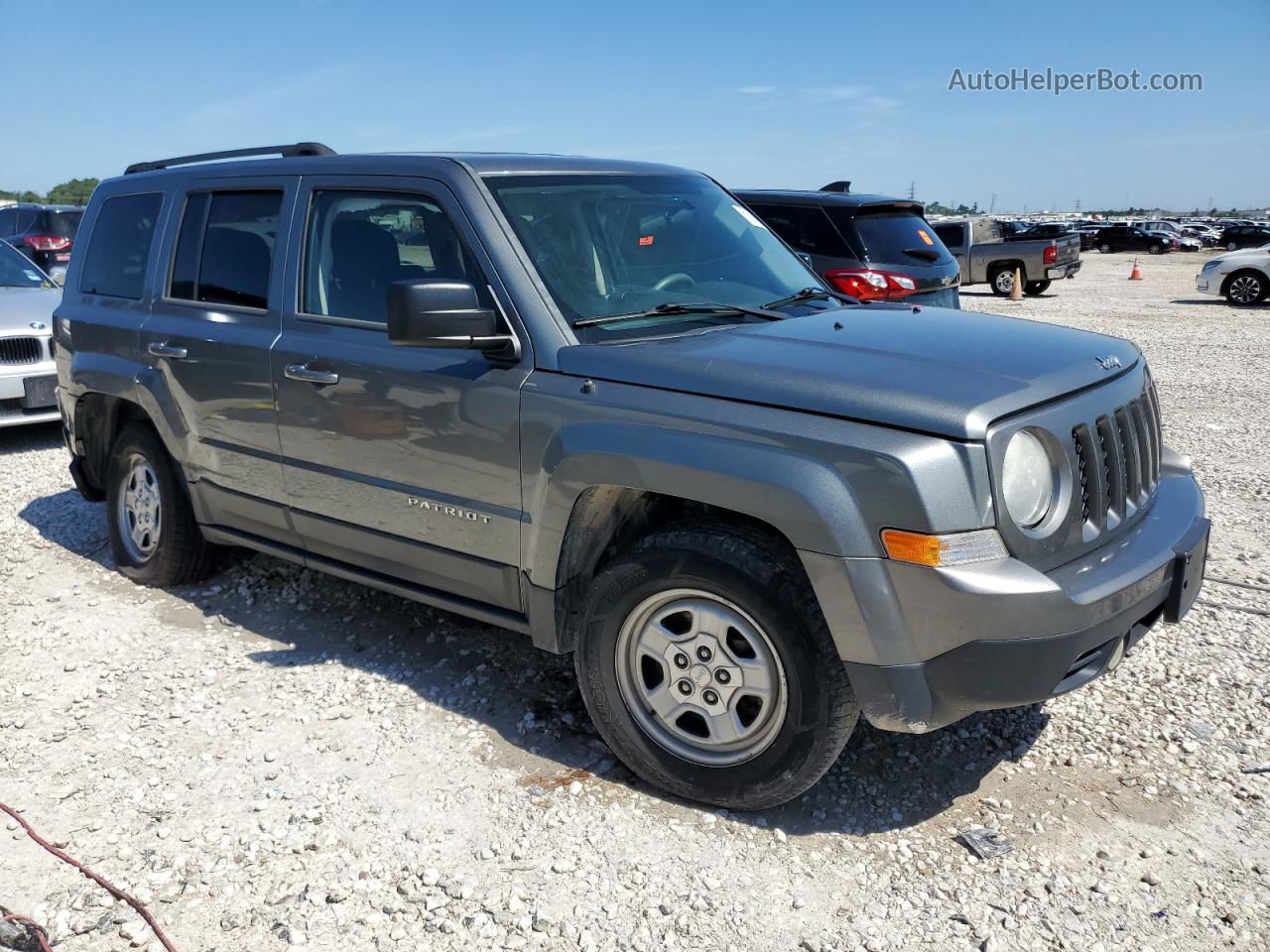 2014 Jeep Patriot Sport Gray vin: 1C4NJPBA3ED602747