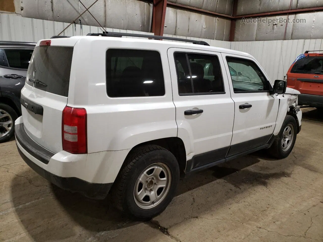 2014 Jeep Patriot Sport White vin: 1C4NJPBA3ED652337