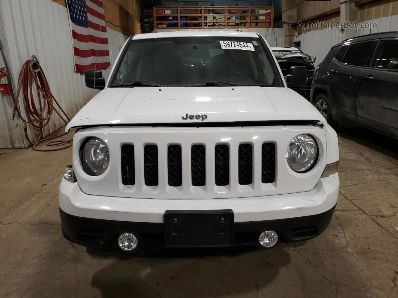 2014 Jeep Patriot Sport White vin: 1C4NJPBA3ED652337