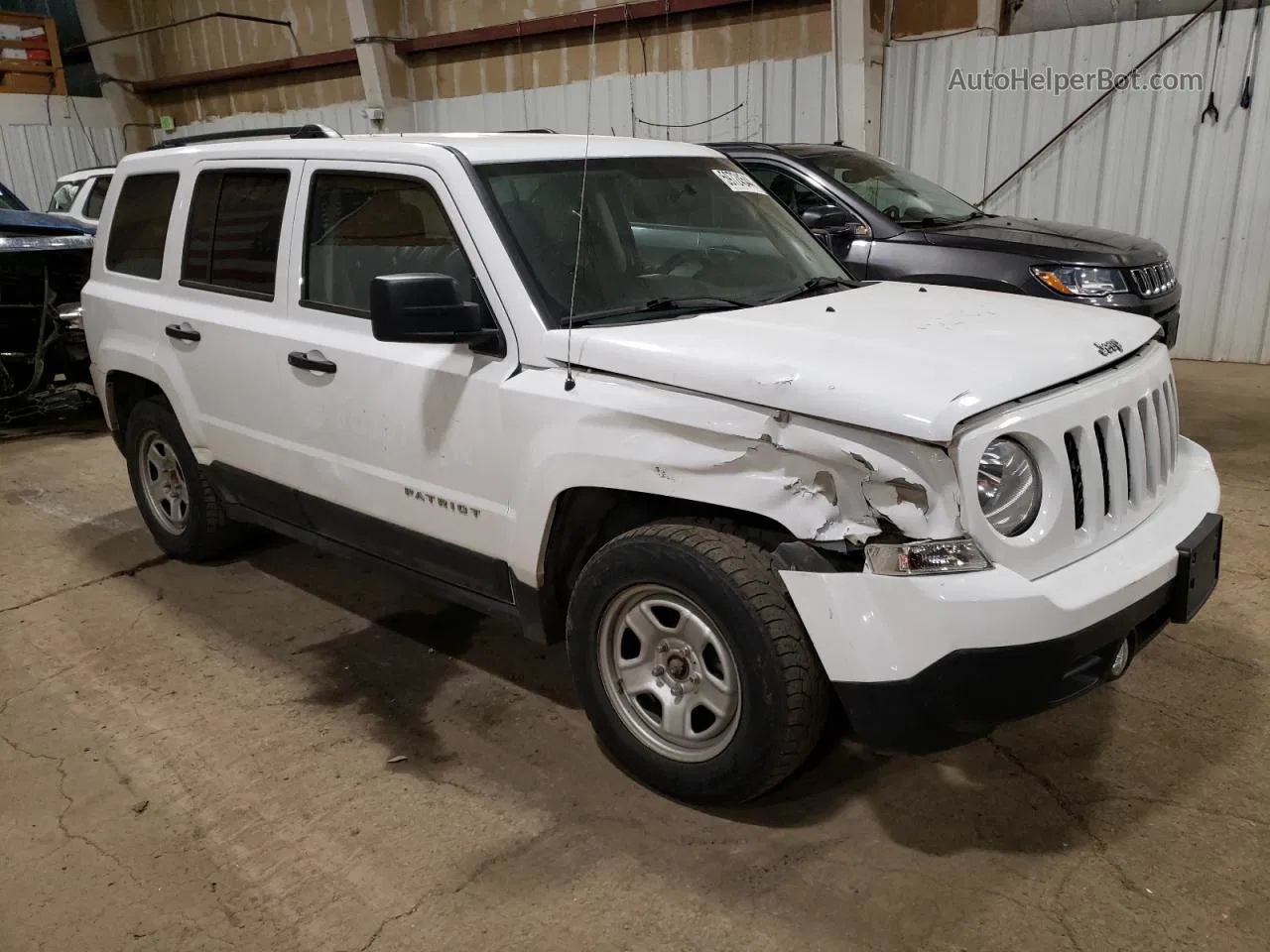 2014 Jeep Patriot Sport White vin: 1C4NJPBA3ED652337