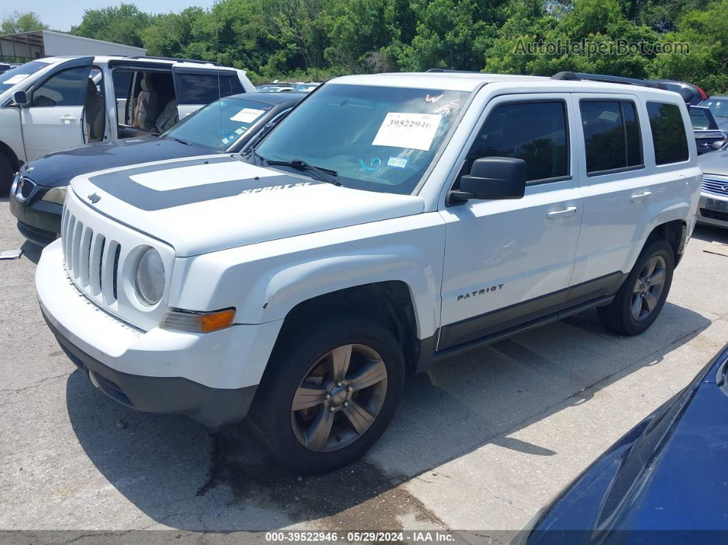 2016 Jeep Patriot Sport Se White vin: 1C4NJPBA3GD601519