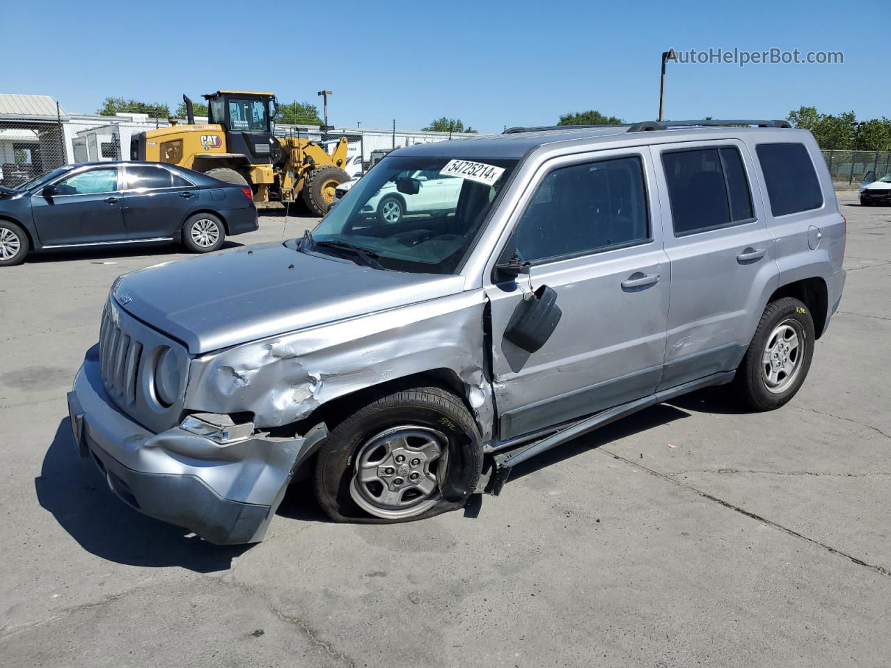 2016 Jeep Patriot Sport Серебряный vin: 1C4NJPBA3GD735771