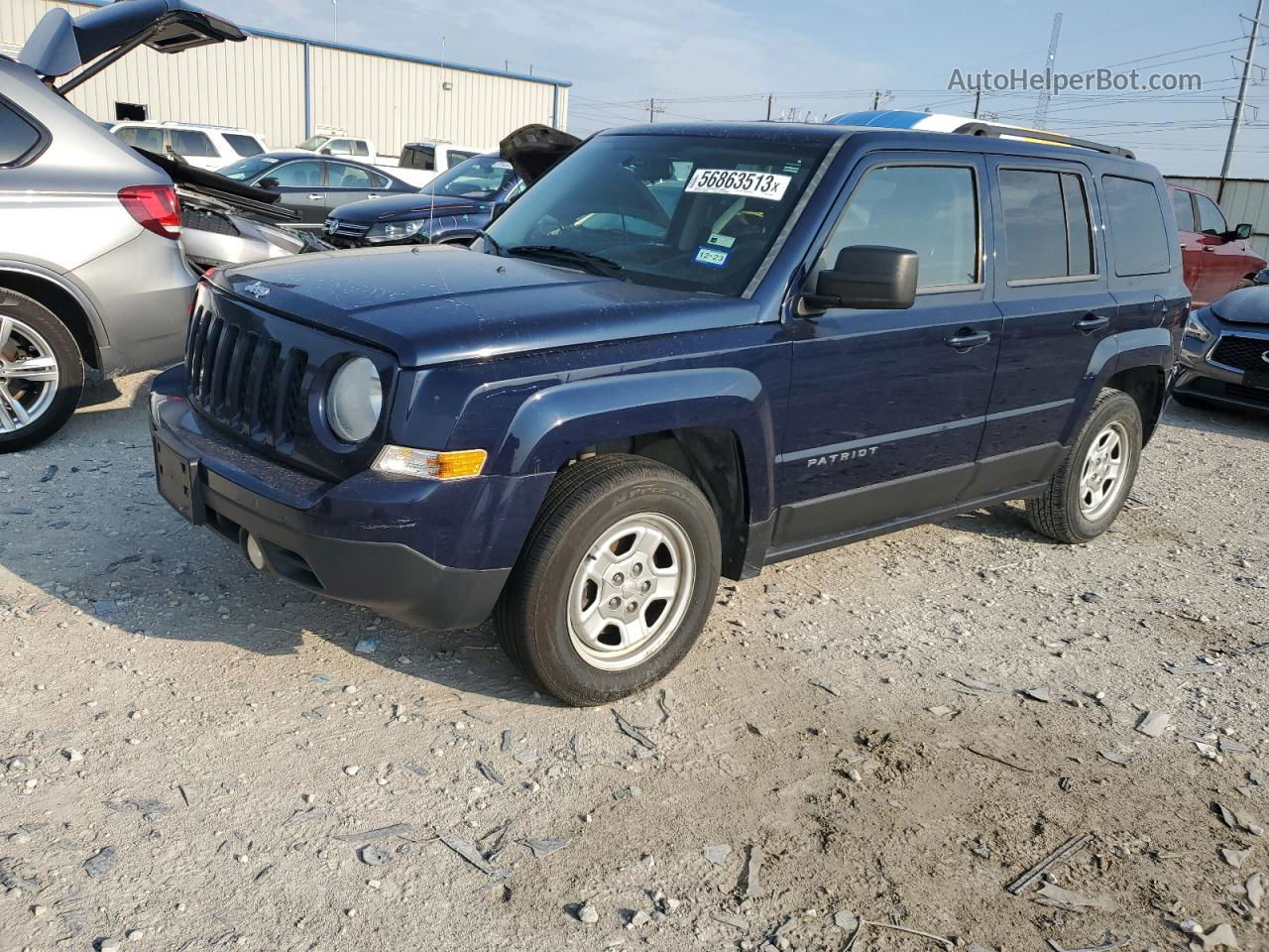 2014 Jeep Patriot Sport Blue vin: 1C4NJPBA4ED555843