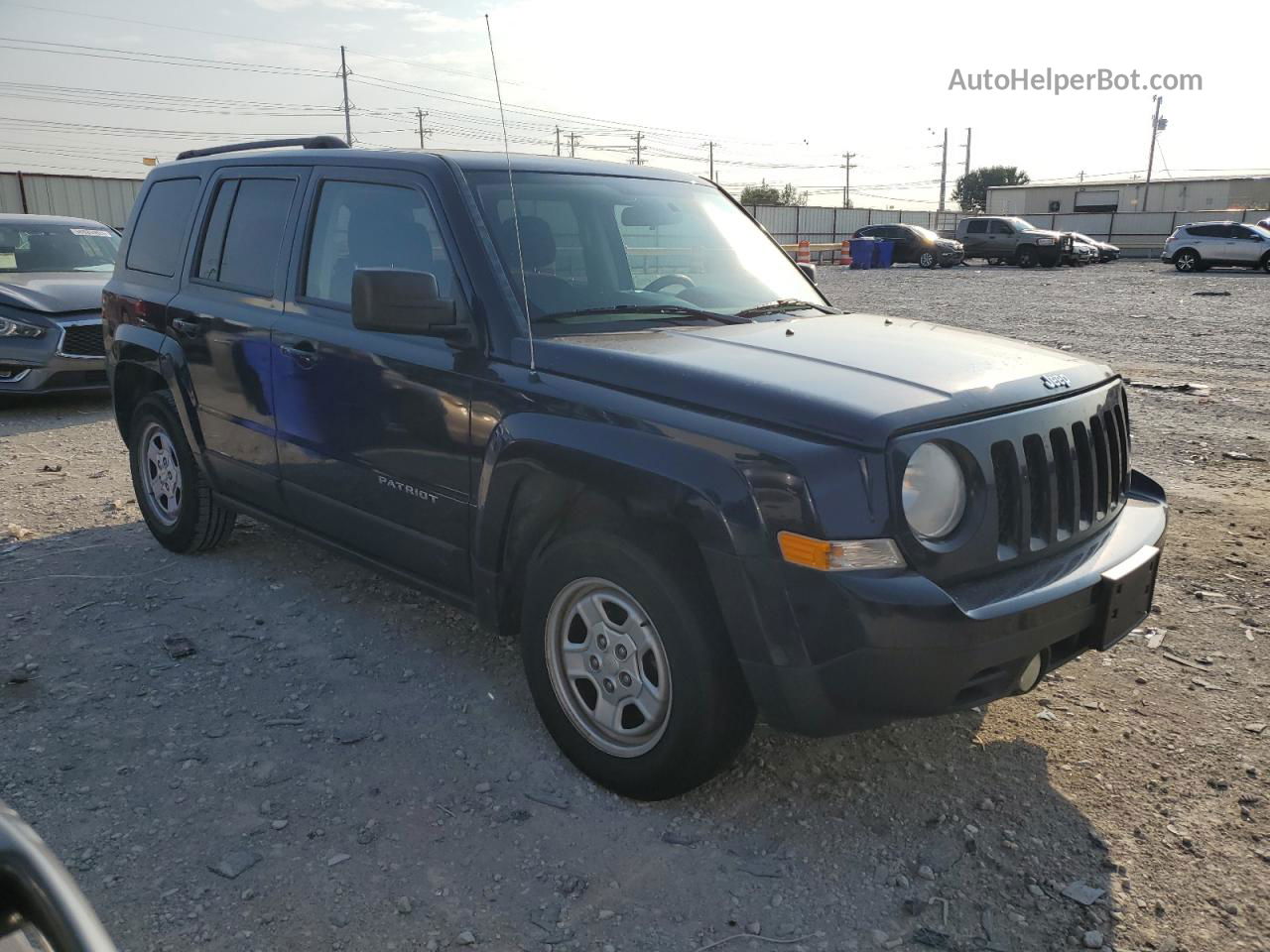 2014 Jeep Patriot Sport Синий vin: 1C4NJPBA4ED555843