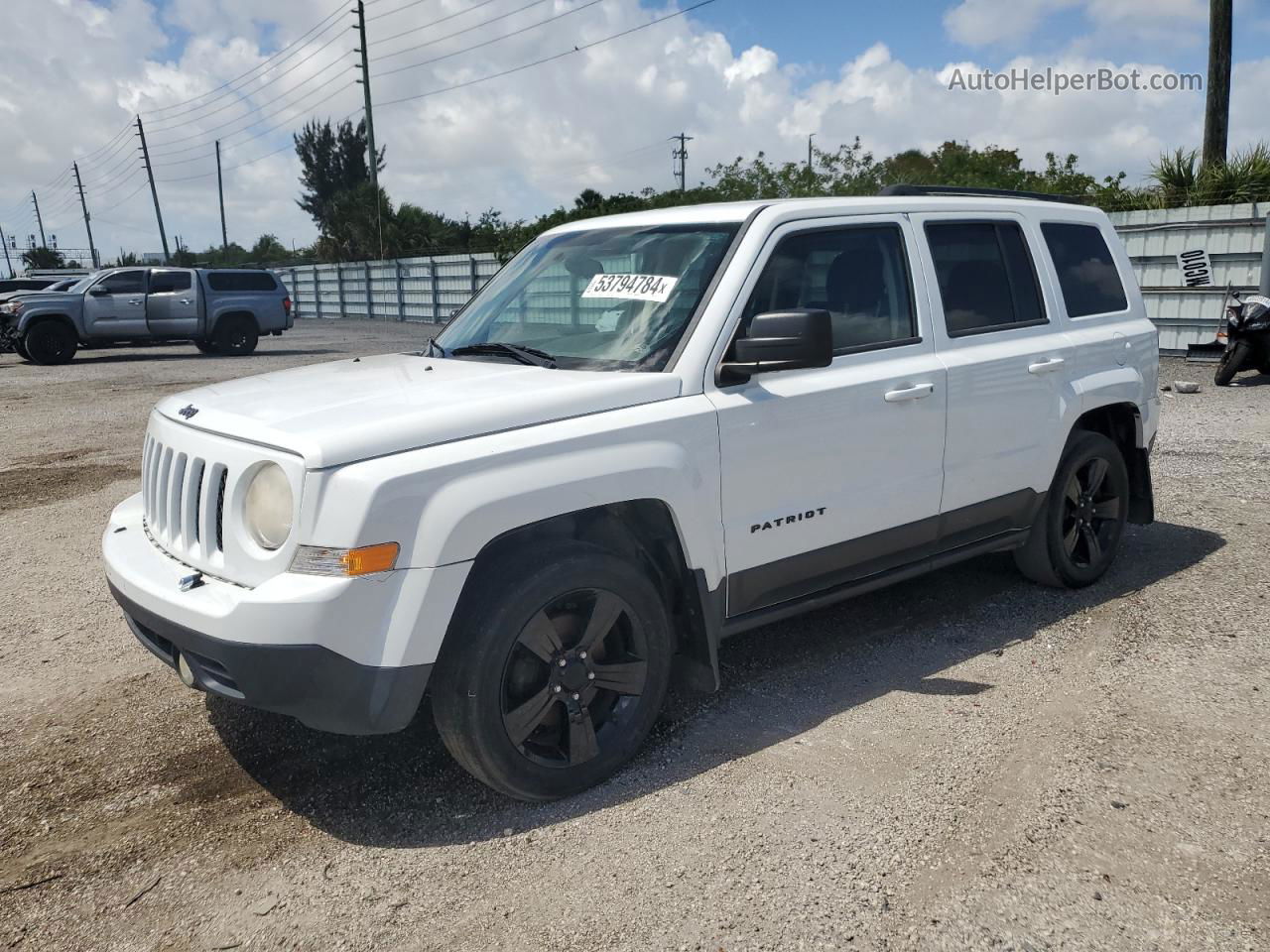 2014 Jeep Patriot Sport White vin: 1C4NJPBA4ED814721