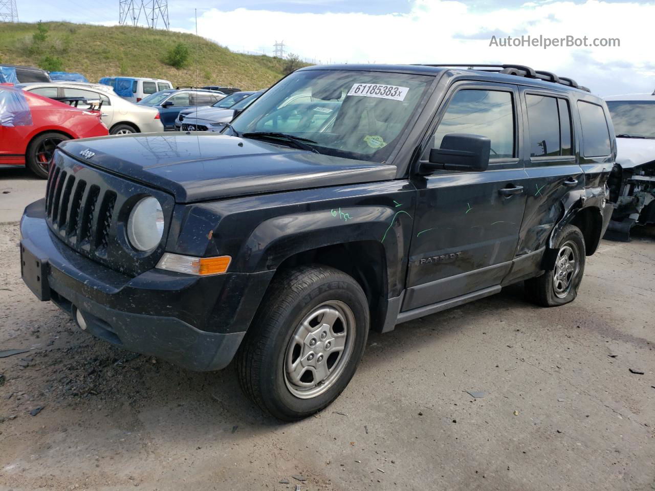 2016 Jeep Patriot Sport Черный vin: 1C4NJPBA4GD513479