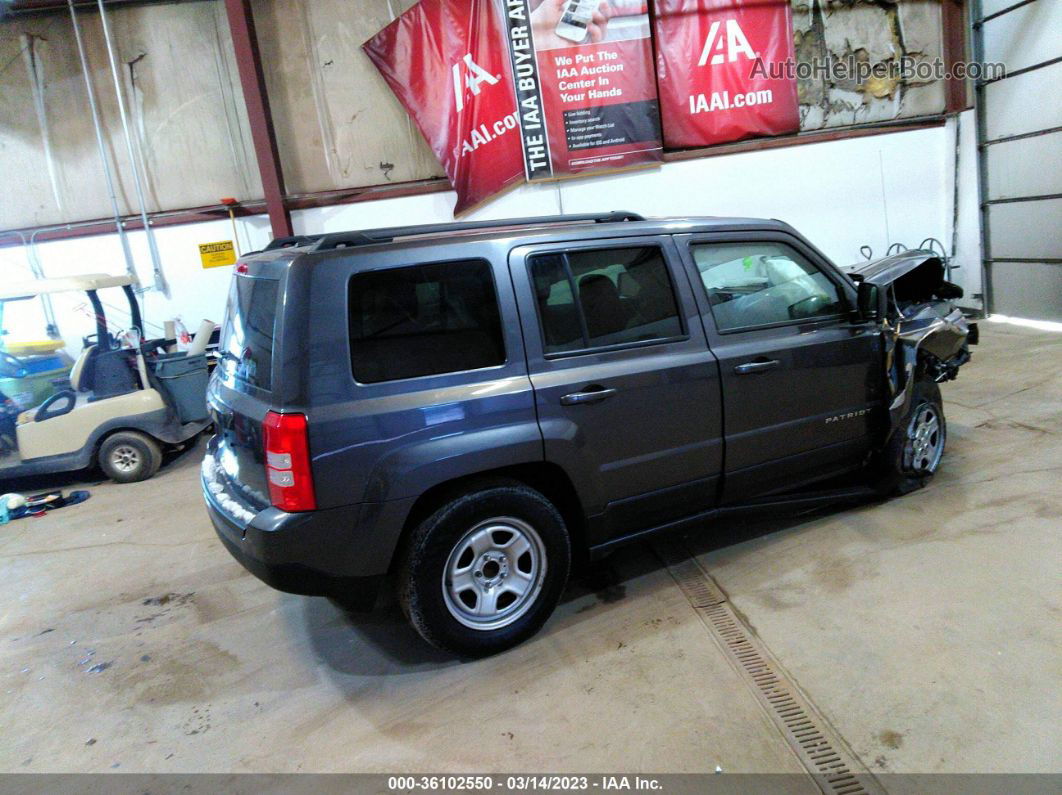 2016 Jeep Patriot Sport Gray vin: 1C4NJPBA4GD679159