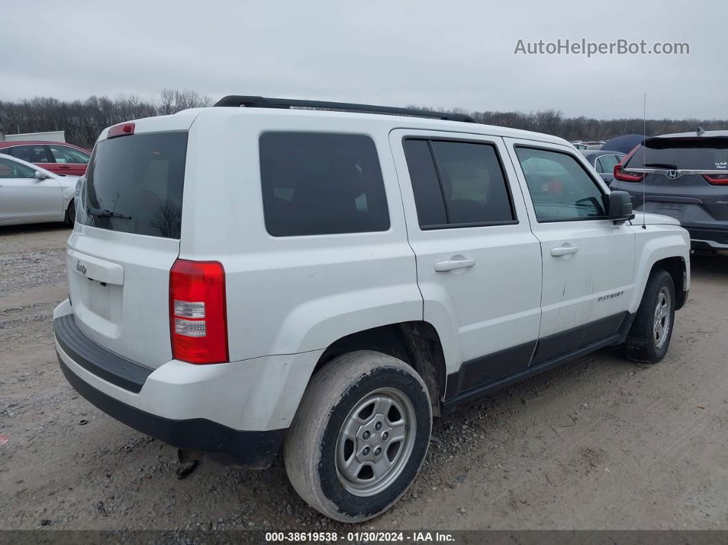 2016 Jeep Patriot Sport White vin: 1C4NJPBA4GD812177