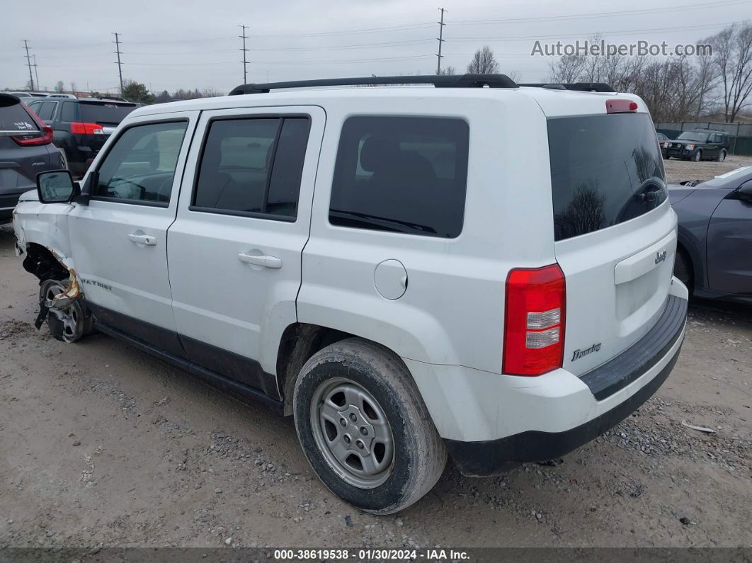 2016 Jeep Patriot Sport White vin: 1C4NJPBA4GD812177