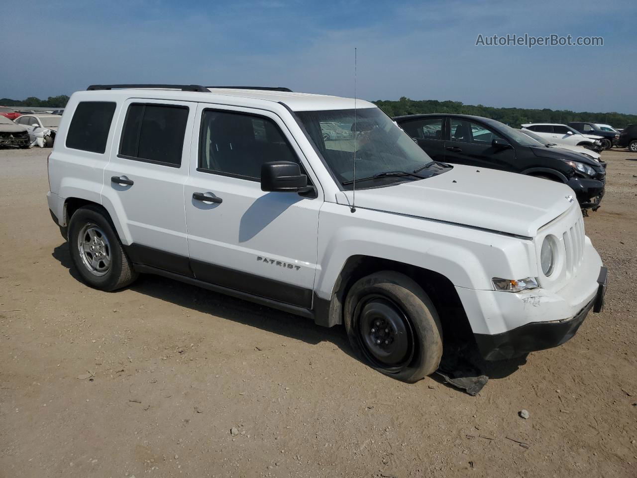 2014 Jeep Patriot Sport White vin: 1C4NJPBA5ED720542