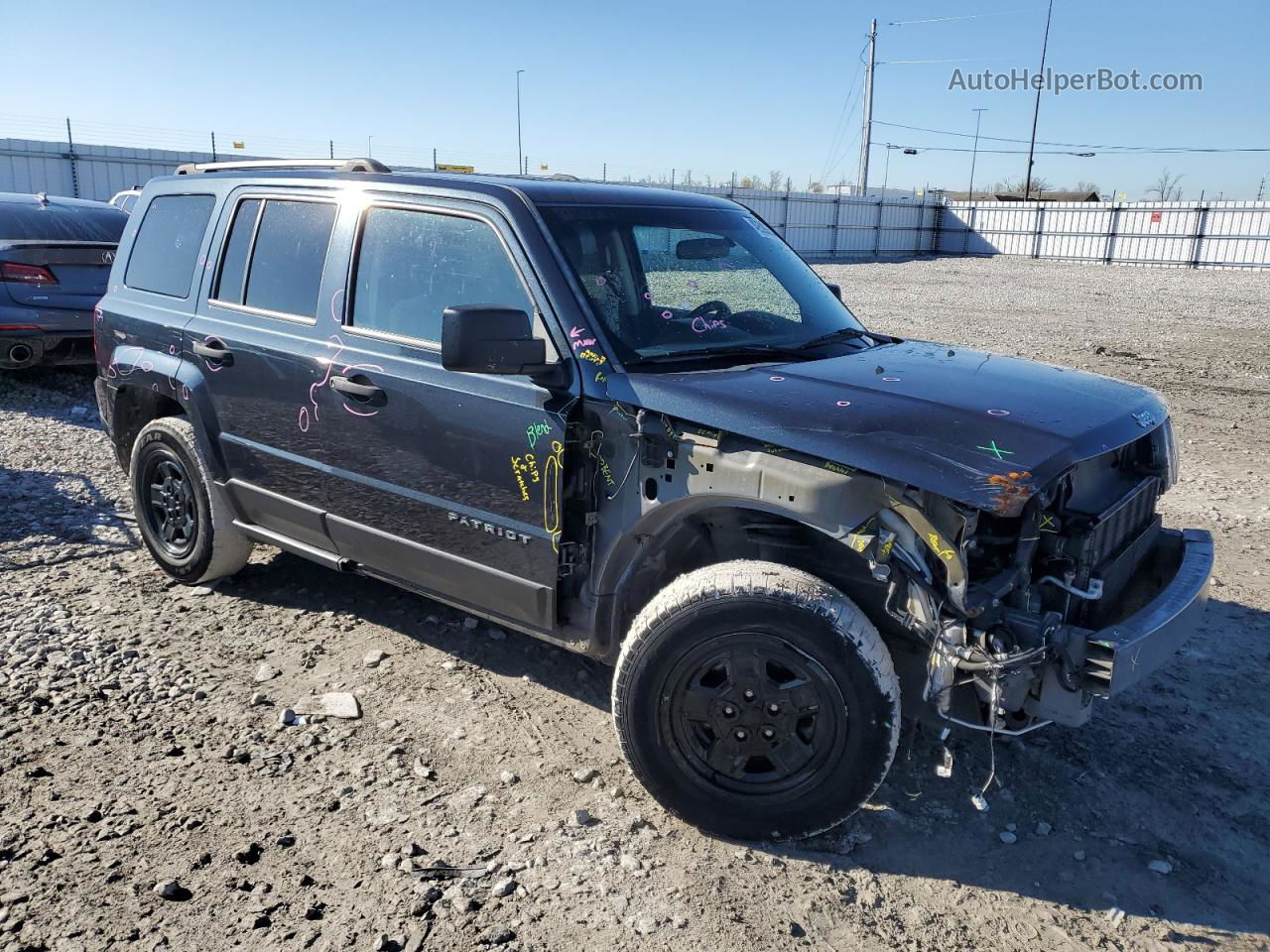 2014 Jeep Patriot Sport Blue vin: 1C4NJPBA5ED850952