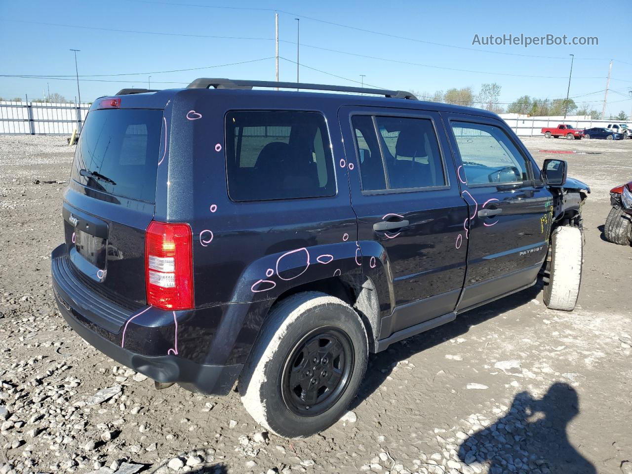 2014 Jeep Patriot Sport Blue vin: 1C4NJPBA5ED850952