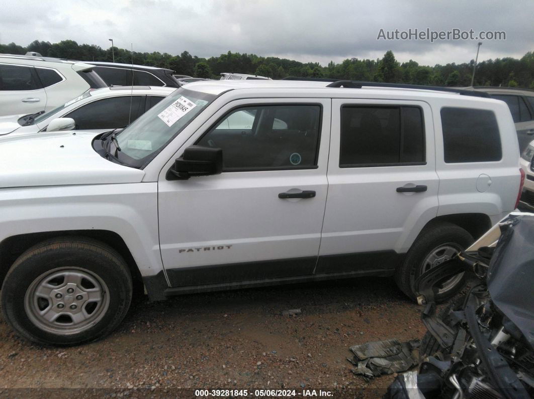 2014 Jeep Patriot Sport White vin: 1C4NJPBA5ED925312