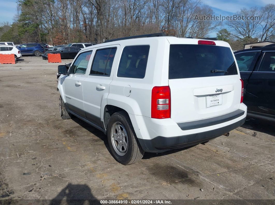 2016 Jeep Patriot Sport White vin: 1C4NJPBA5GD513202