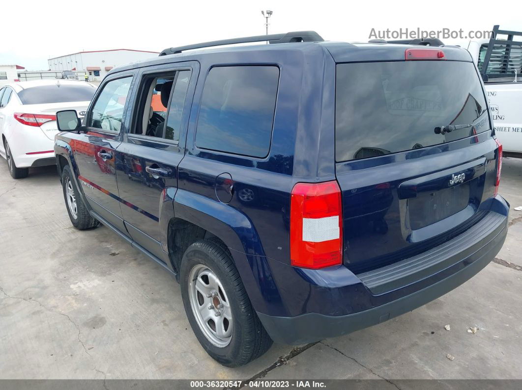 2016 Jeep Patriot Sport Синий vin: 1C4NJPBA5GD525107