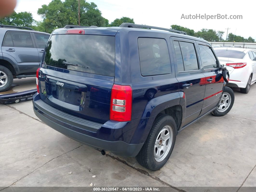 2016 Jeep Patriot Sport Синий vin: 1C4NJPBA5GD525107