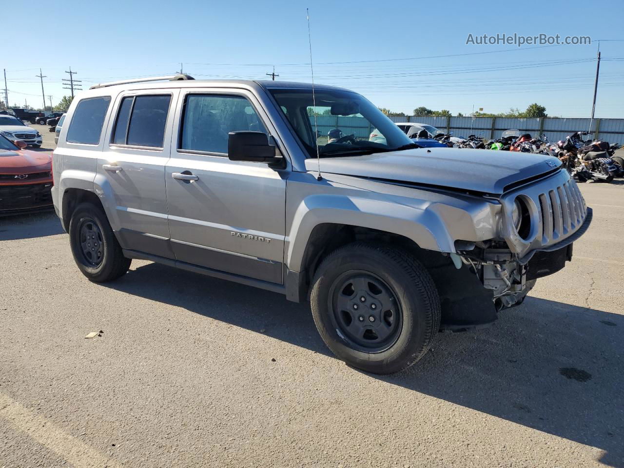 2016 Jeep Patriot Sport Silver vin: 1C4NJPBA5GD528606