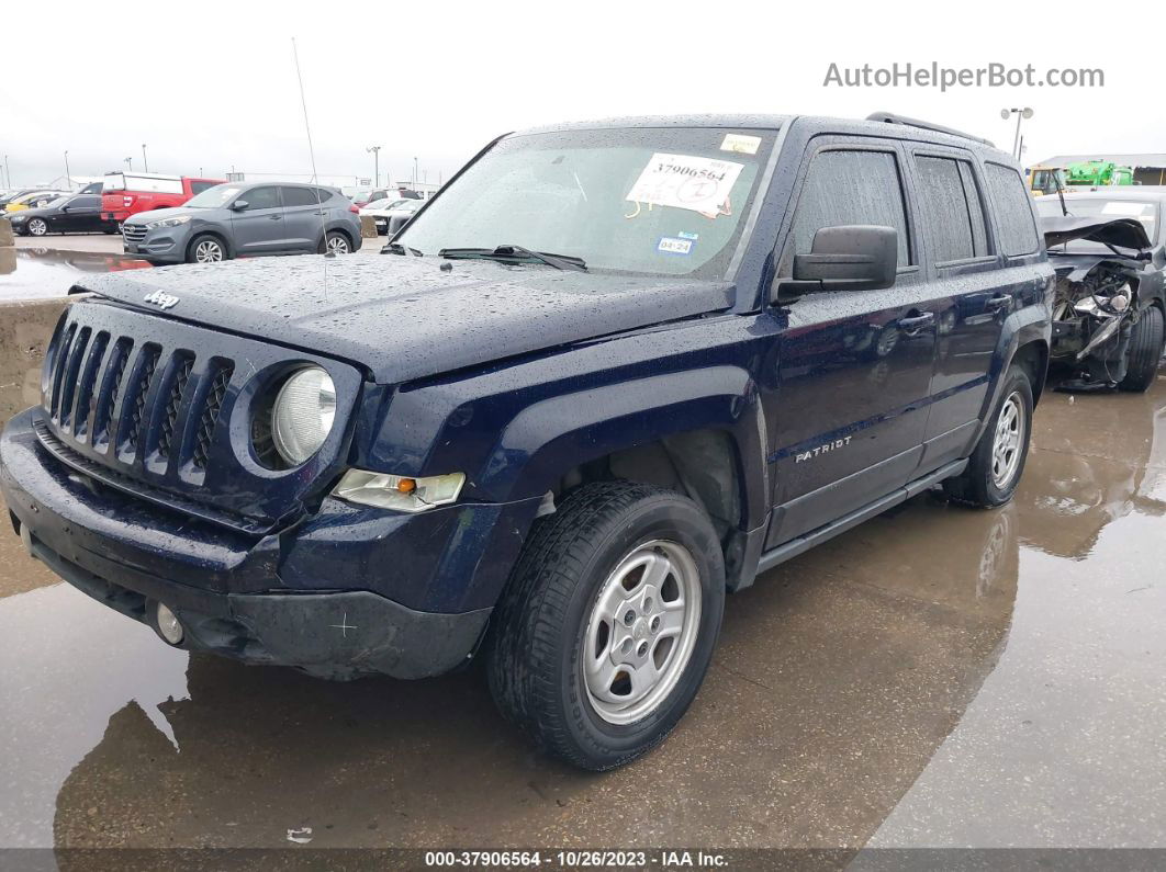 2016 Jeep Patriot Sport Синий vin: 1C4NJPBA5GD574811