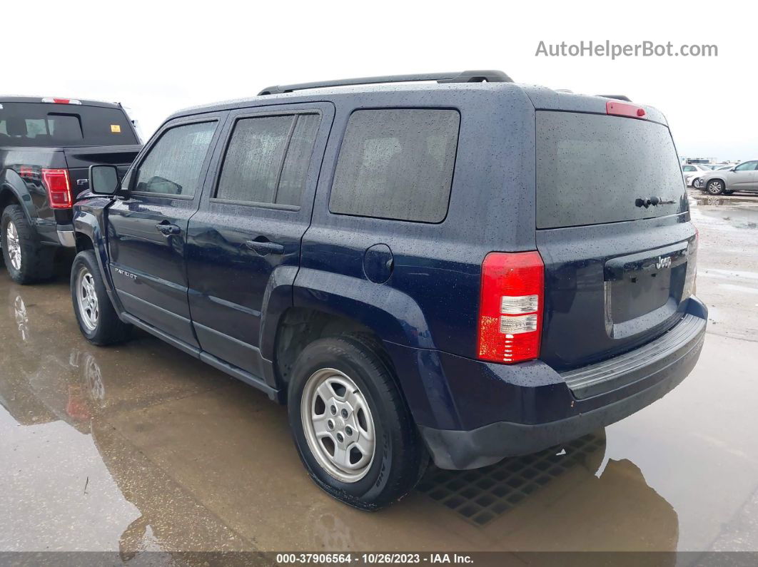 2016 Jeep Patriot Sport Синий vin: 1C4NJPBA5GD574811