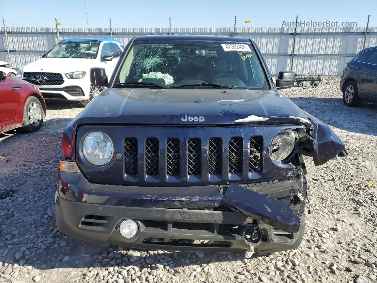 2016 Jeep Patriot Sport Синий vin: 1C4NJPBA5GD810860