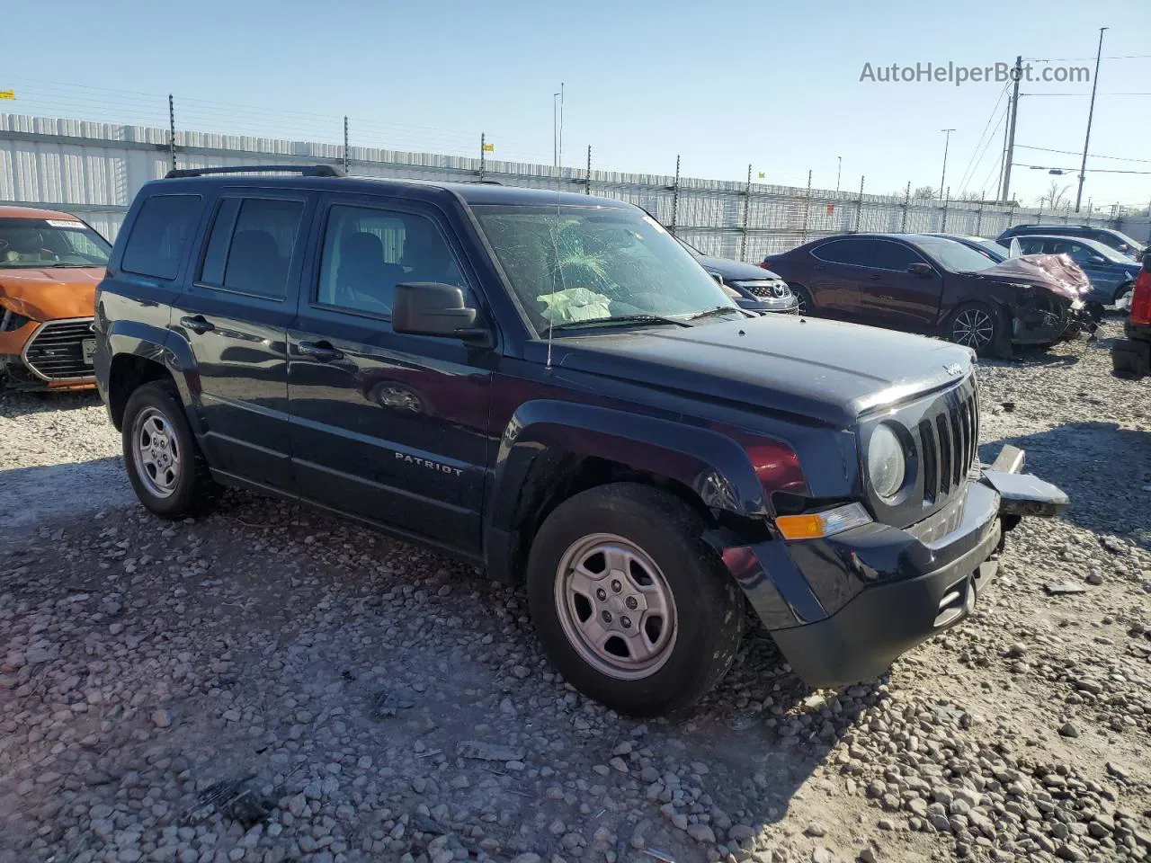 2016 Jeep Patriot Sport Синий vin: 1C4NJPBA5GD810860