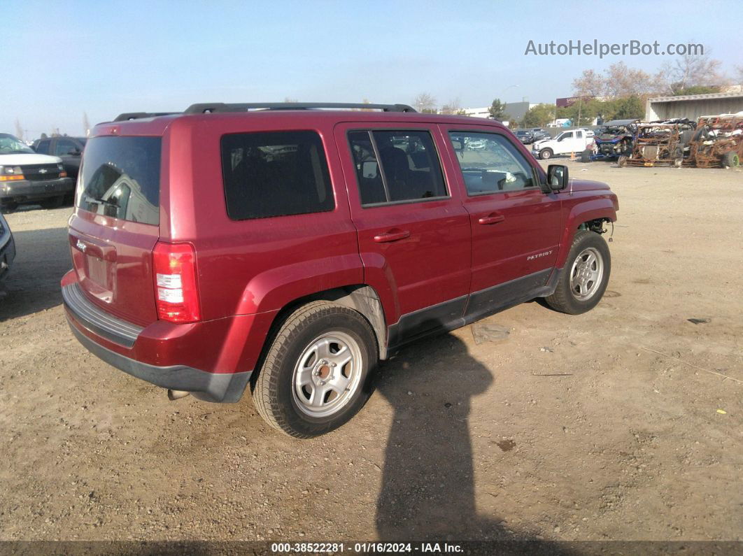 2016 Jeep Patriot Sport Red vin: 1C4NJPBA5GD811555