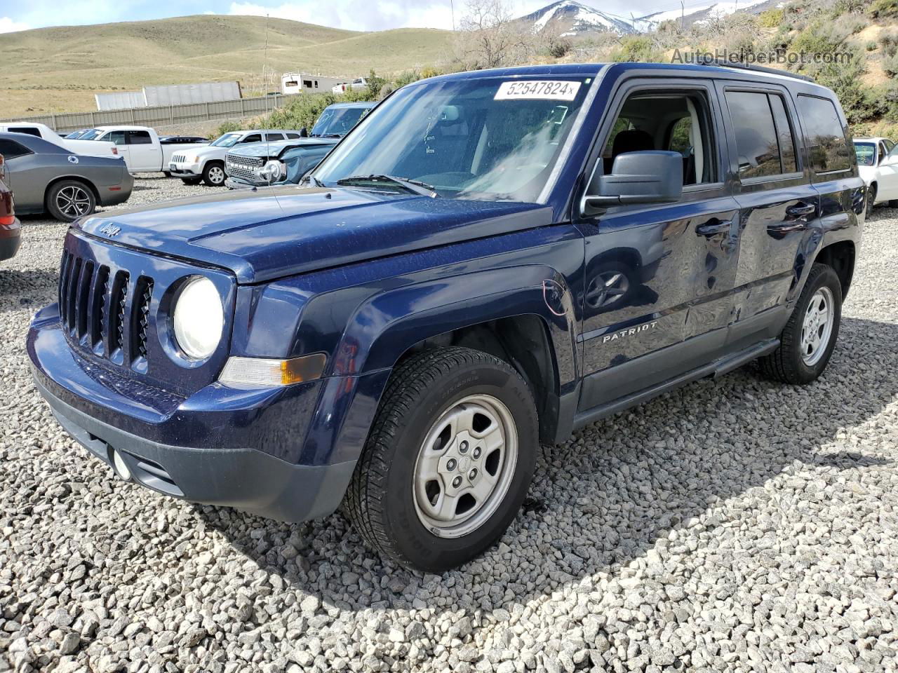 2014 Jeep Patriot Sport Blue vin: 1C4NJPBA6ED721828