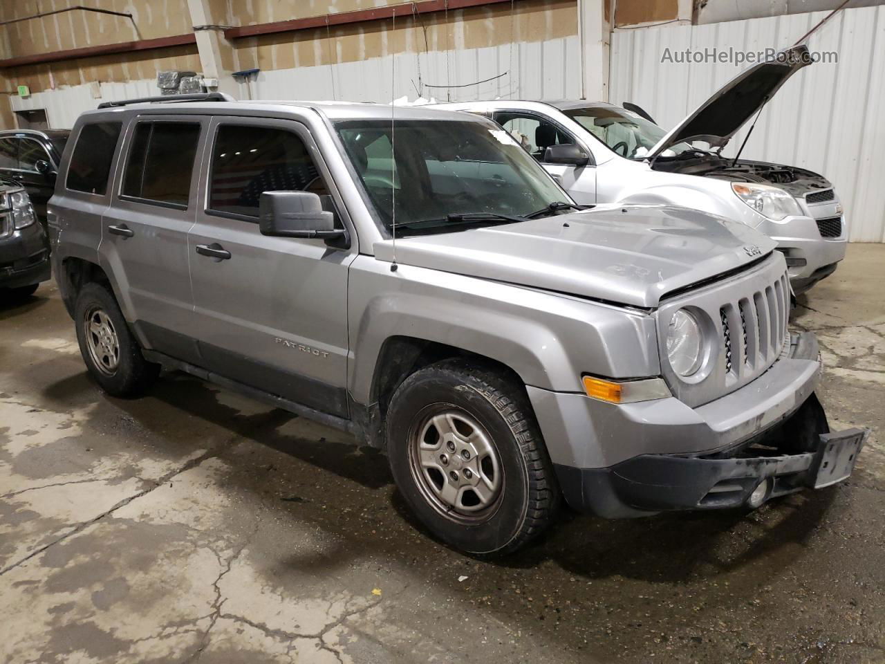 2014 Jeep Patriot Sport Gray vin: 1C4NJPBA6ED888433