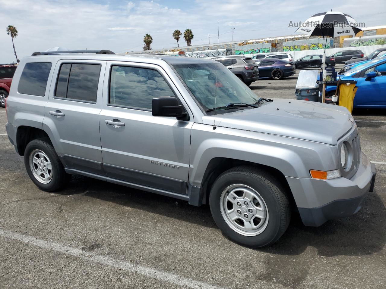 2016 Jeep Patriot Sport Серебряный vin: 1C4NJPBA6GD747364