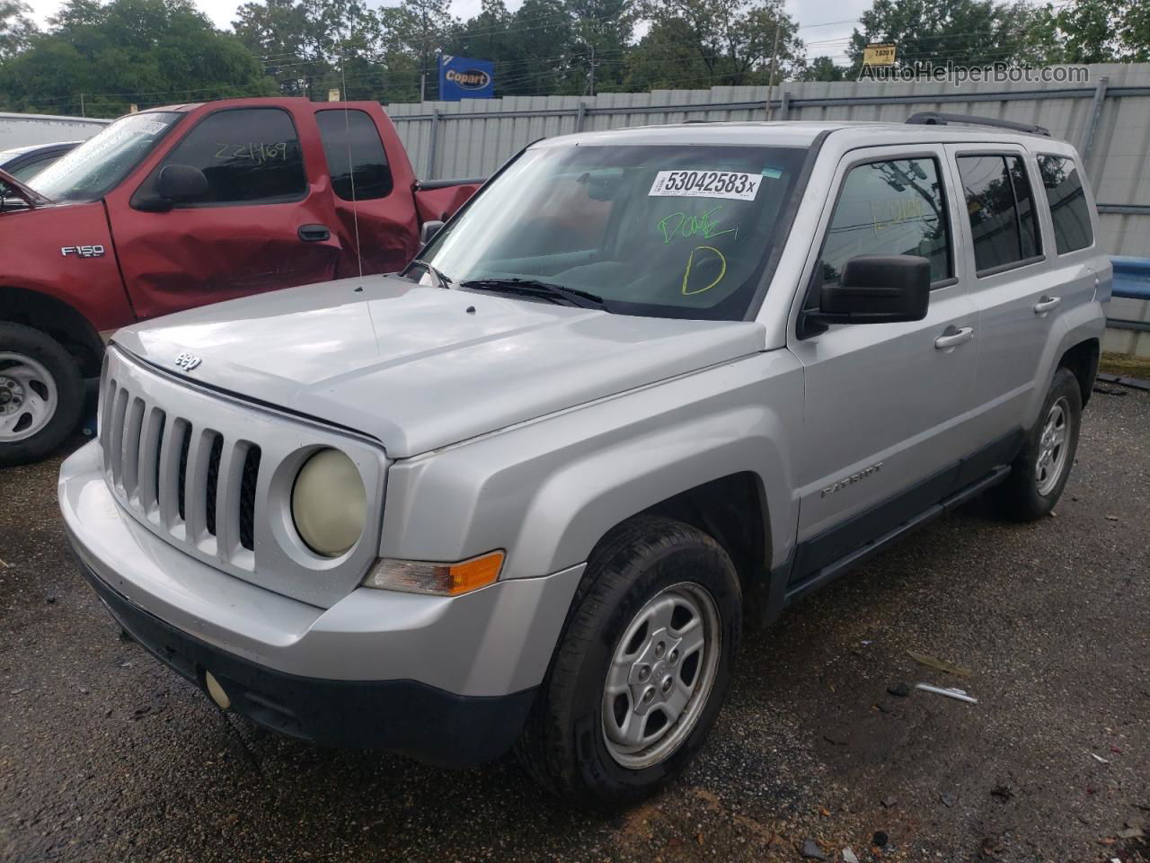 2012 Jeep Patriot Sport Silver vin: 1C4NJPBA7CD617331