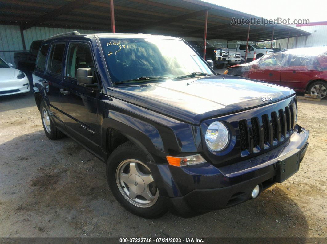 2014 Jeep Patriot Sport Blue vin: 1C4NJPBA7ED651661