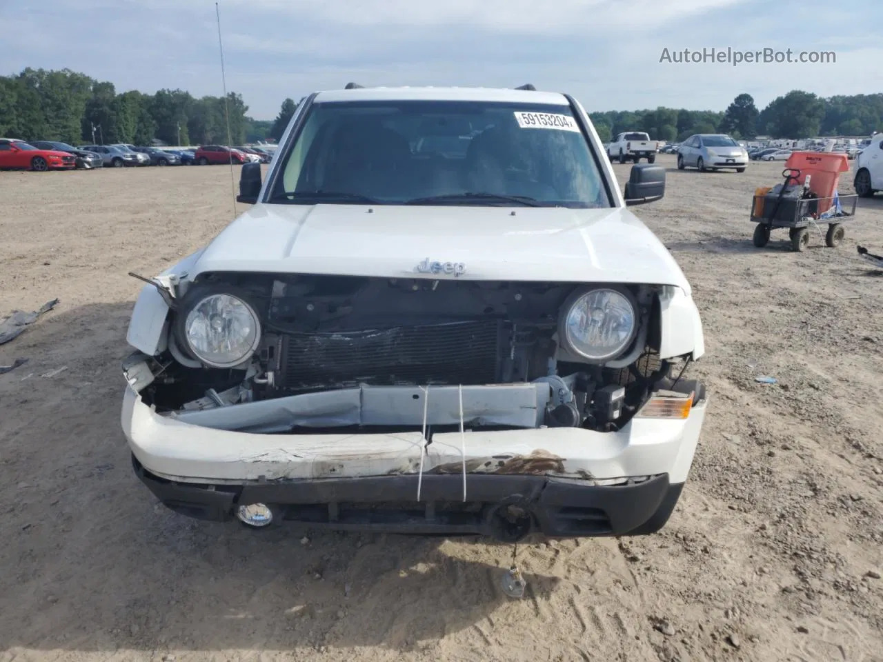 2014 Jeep Patriot Sport White vin: 1C4NJPBA7ED881216