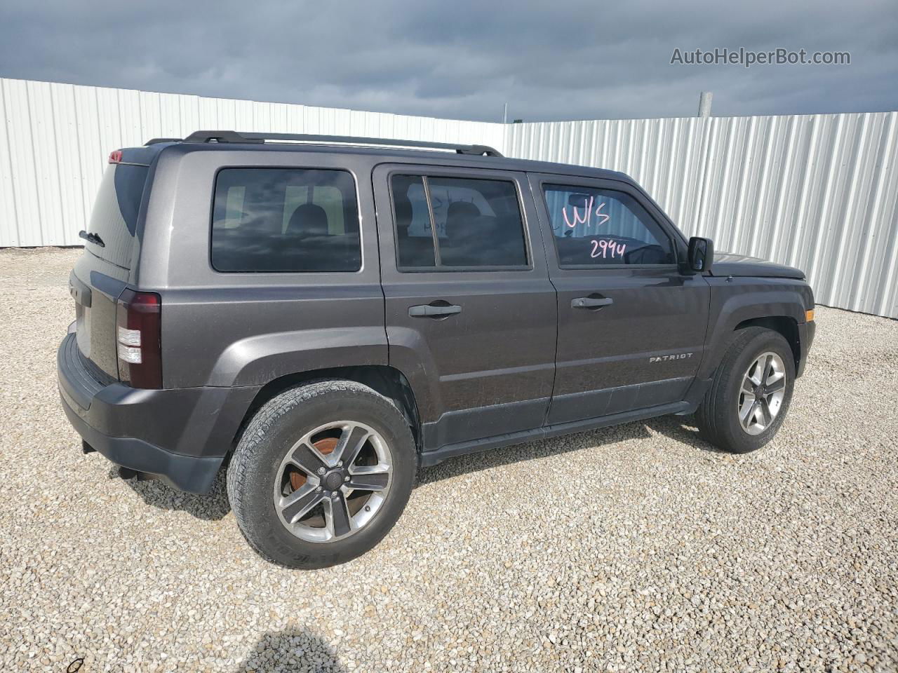 2016 Jeep Patriot Sport Серый vin: 1C4NJPBA7GD642994