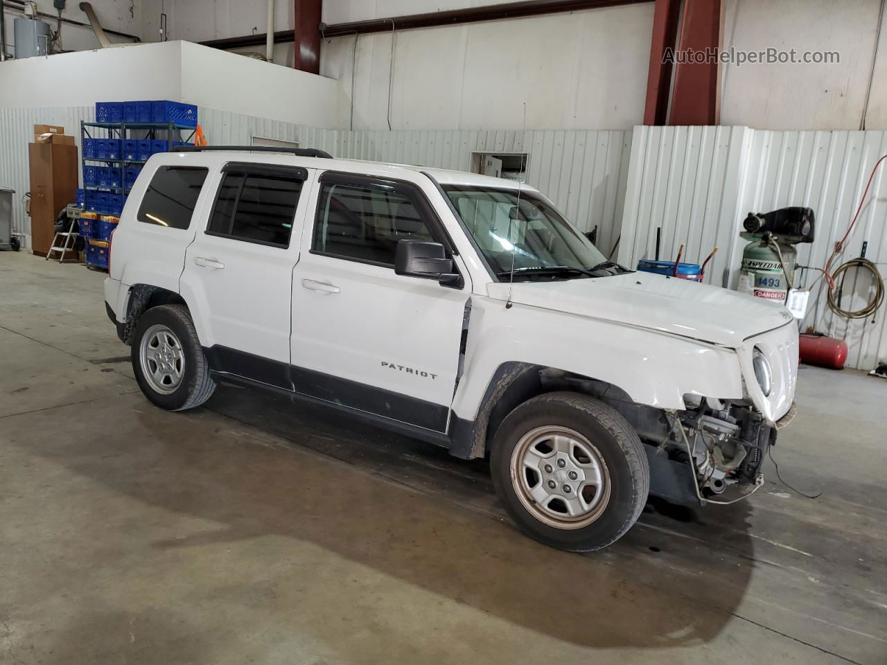 2016 Jeep Patriot Sport White vin: 1C4NJPBA7GD669726