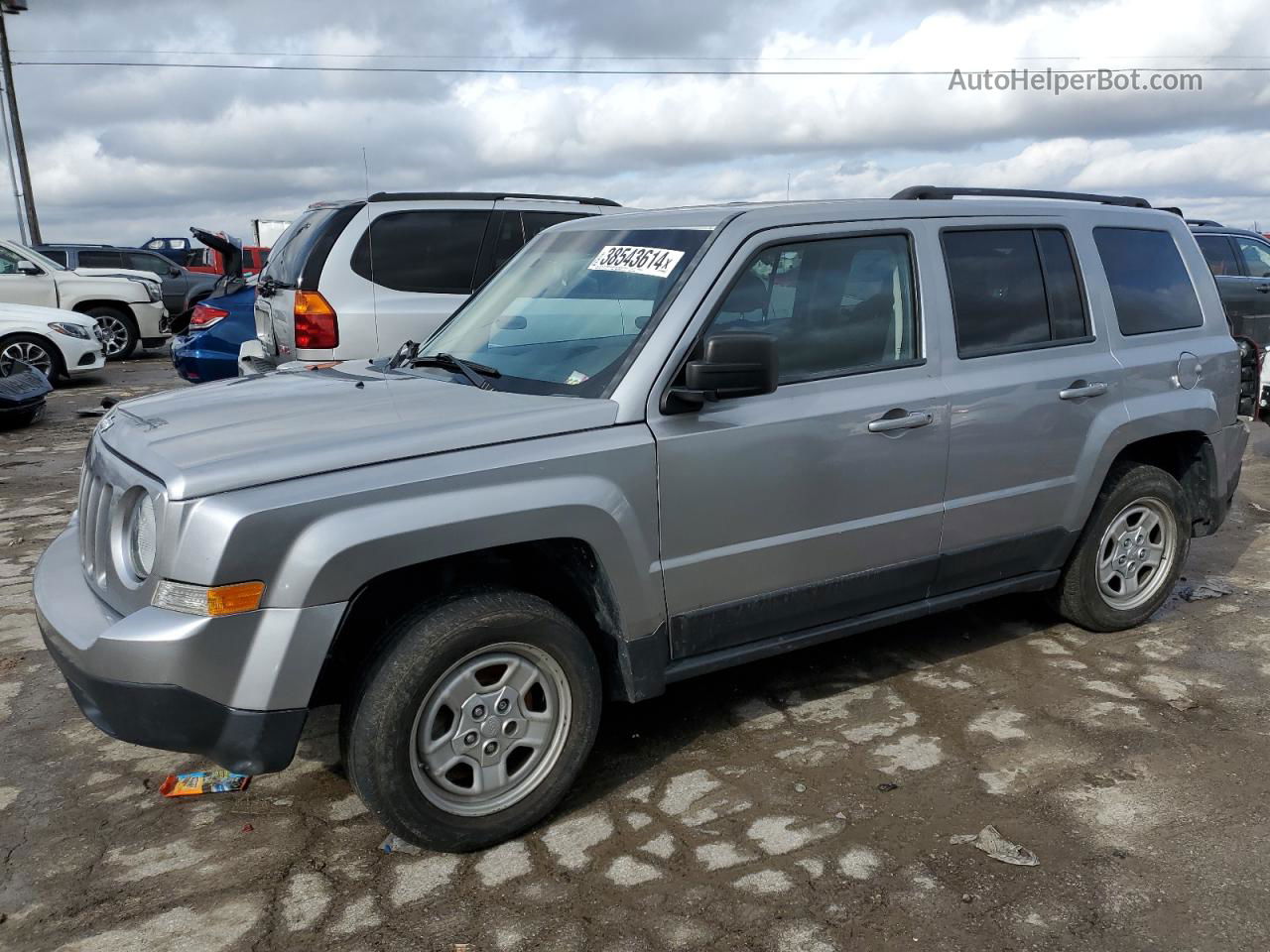 2016 Jeep Patriot Sport Серебряный vin: 1C4NJPBA7GD743940