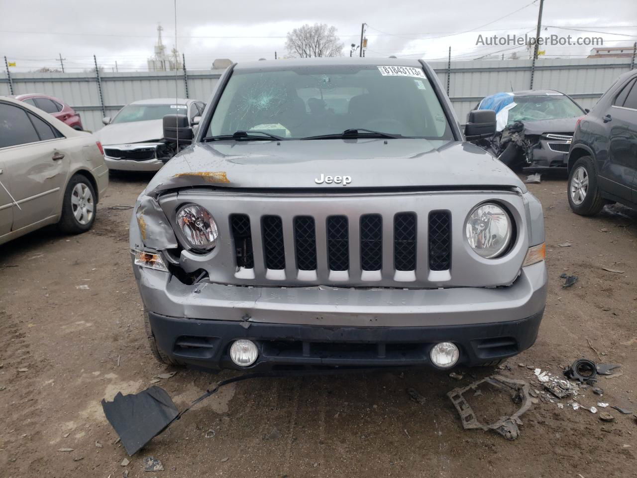 2016 Jeep Patriot Sport Silver vin: 1C4NJPBA7GD747437